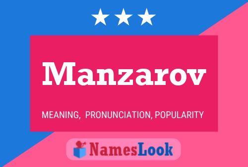 Affiche de nom Manzarov