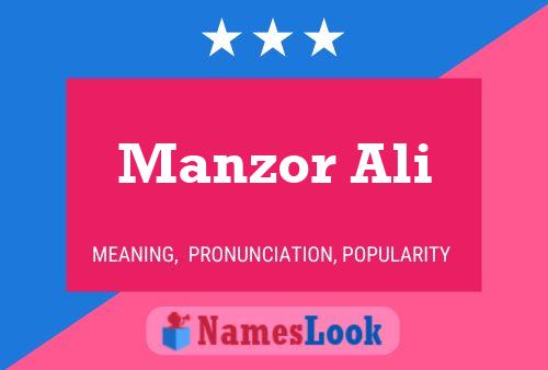 Affiche de nom Manzor Ali