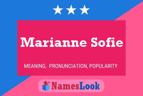 Affiche de nom Marianne Sofie