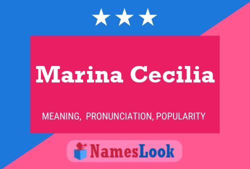 Affiche de nom Marina Cecilia