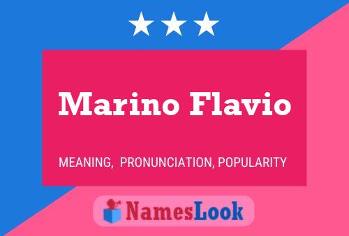 Affiche de nom Marino Flavio