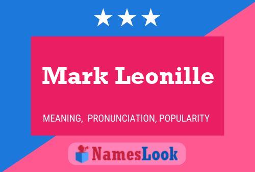 Affiche de nom Mark Leonille