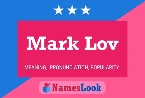 Affiche de nom Mark Lov