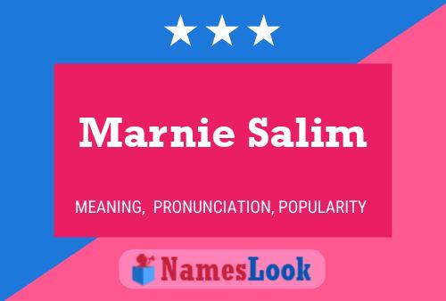 Affiche de nom Marnie Salim