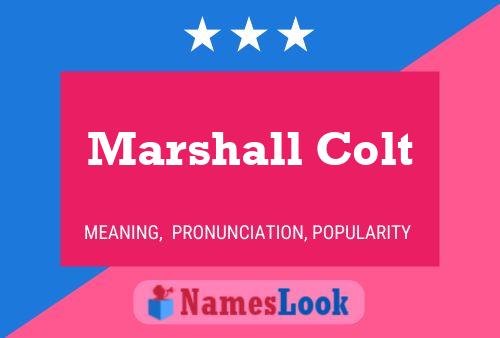 Affiche de nom Marshall Colt