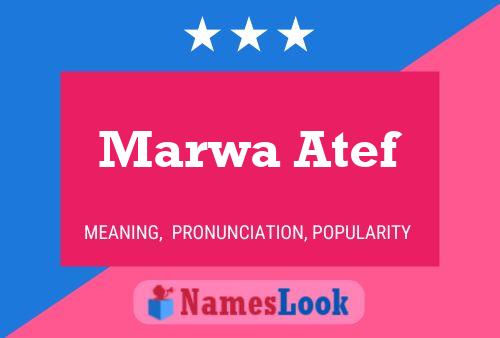 Affiche de nom Marwa Atef