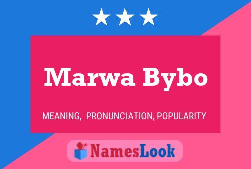 Affiche de nom Marwa Bybo