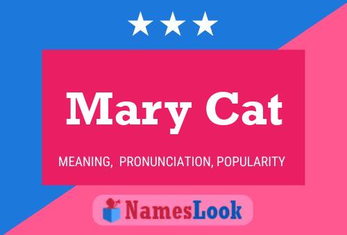 Affiche de nom Mary Cat