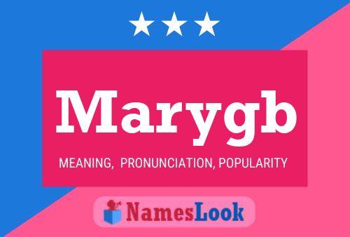 Affiche de nom Marygb