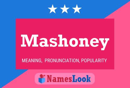 Affiche de nom Mashoney