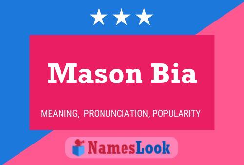 Affiche de nom Mason Bia