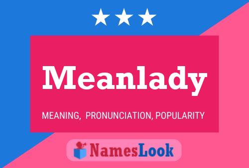 Affiche de nom Meanlady