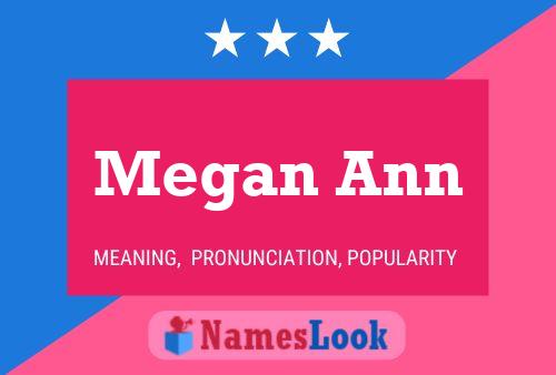 Affiche de nom Megan Ann