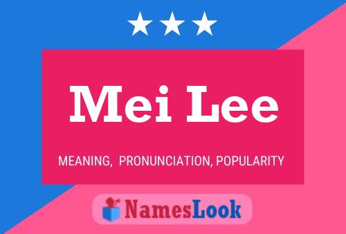 Affiche de nom Mei Lee