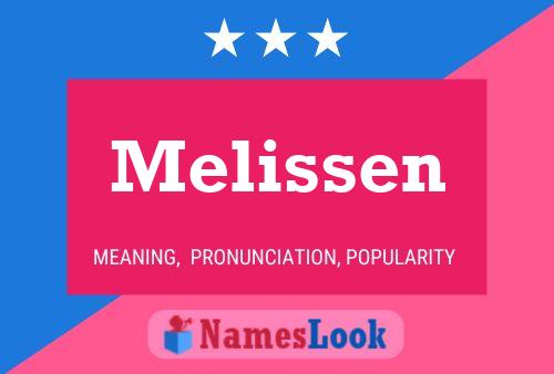 Affiche de nom Melissen