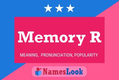 Affiche de nom Memory R