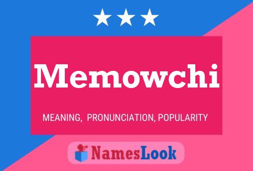 Affiche de nom Memowchi