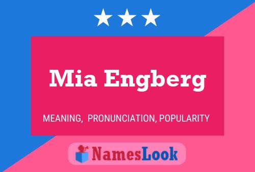 Affiche de nom Mia Engberg