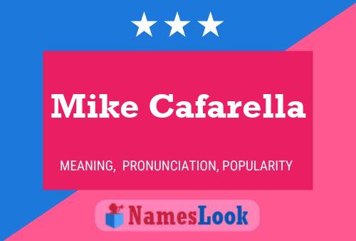 Affiche de nom Mike Cafarella