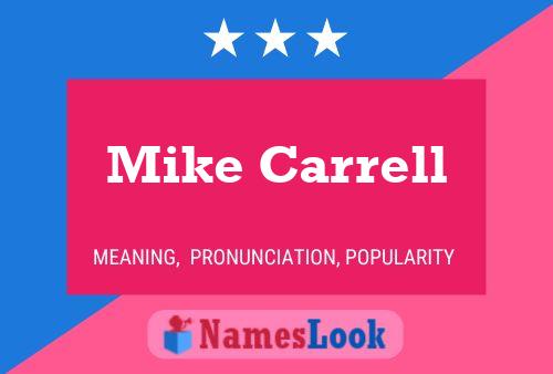 Affiche de nom Mike Carrell