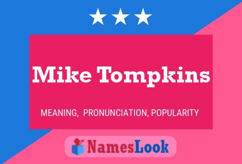 Affiche de nom Mike Tompkins