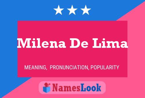 Affiche de nom Milena De Lima