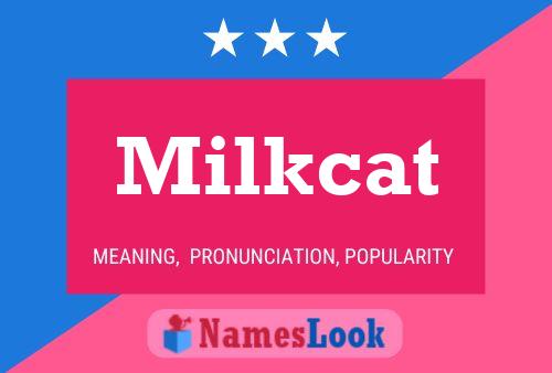 Affiche de nom Milkcat