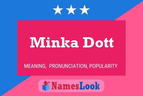 Affiche de nom Minka Dott