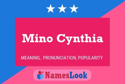 Affiche de nom Mino Cynthia