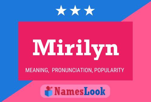 Affiche de nom Mirilyn