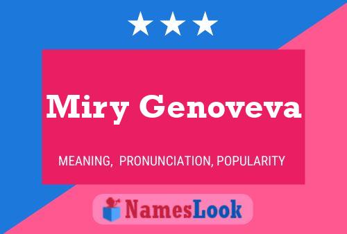 Affiche de nom Miry Genoveva