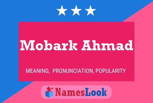 Affiche de nom Mobark Ahmad