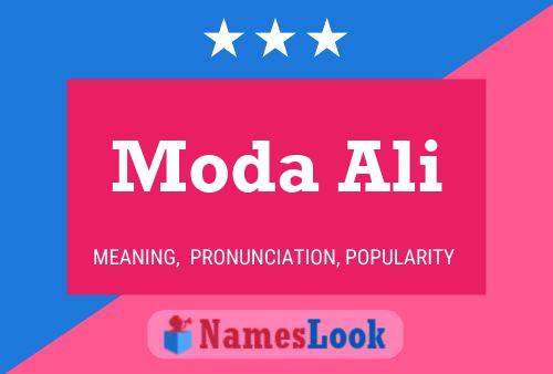 Affiche de nom Moda Ali