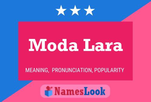 Affiche de nom Moda Lara