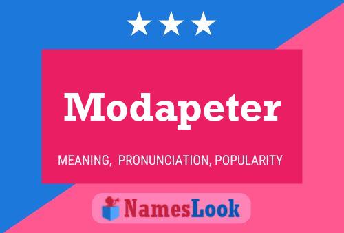 Affiche de nom Modapeter