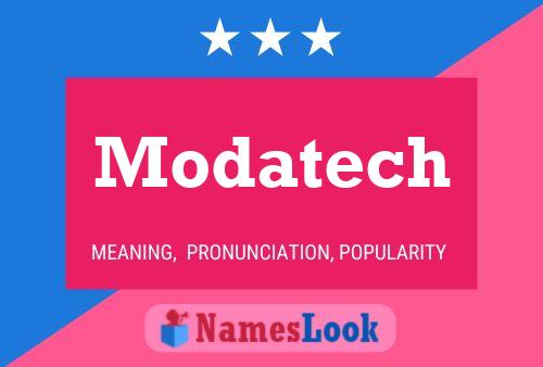 Affiche de nom Modatech