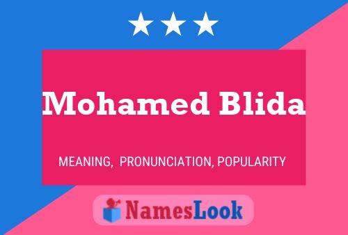 Affiche de nom Mohamed Blida