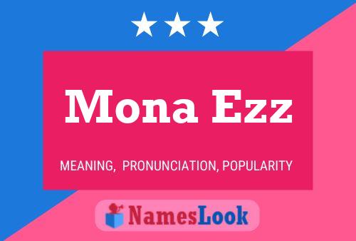 Affiche de nom Mona Ezz