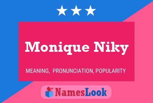 Affiche de nom Monique Niky