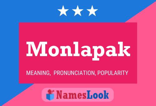 Affiche de nom Monlapak