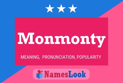 Affiche de nom Monmonty