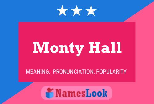 Affiche de nom Monty Hall