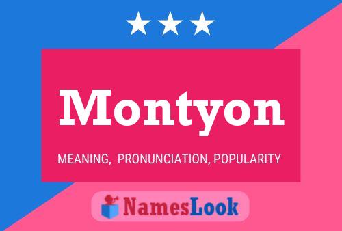 Affiche de nom Montyon