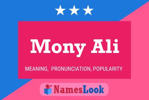 Affiche de nom Mony Ali