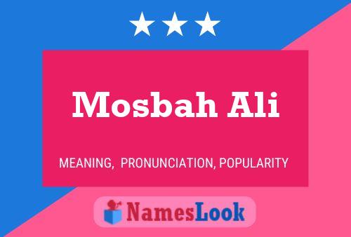 Affiche de nom Mosbah Ali