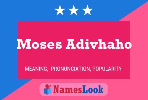 Affiche de nom Moses Adivhaho