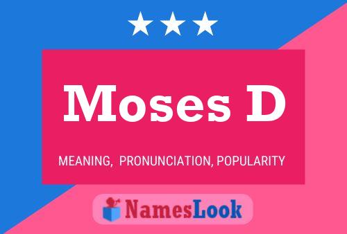 Affiche de nom Moses D