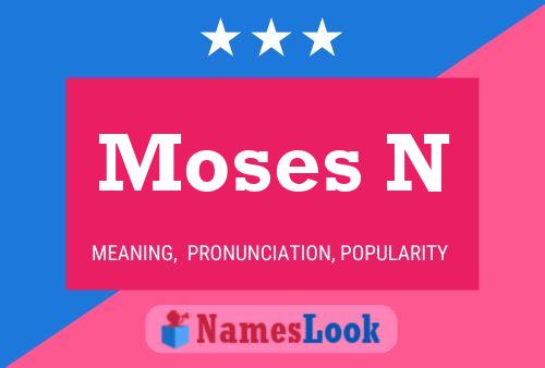 Affiche de nom Moses N