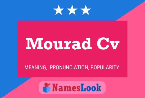 Affiche de nom Mourad Cv