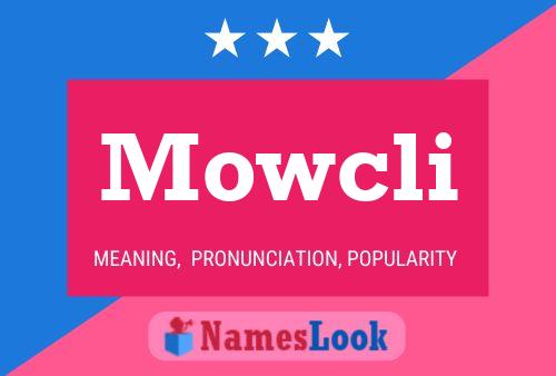 Affiche de nom Mowcli